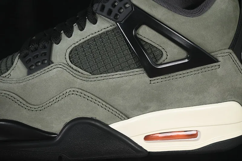 All categories Air Jordan Jordan series basketball shoes Air Jordan 4 LJR version Undefeated x Air Jordan 4 OG AJ4 Joe 4 olive green suede IB1519-200